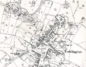 The northern half of the village in 1901